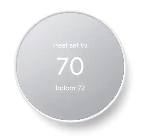 Google Nest Smart Programmable Wi-Fi Thermostat - Snow Color