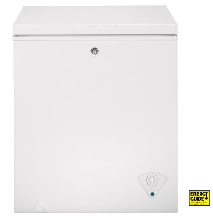 GE® 5.0 Cu. Ft. Manual Defrost Chest Freezer in White