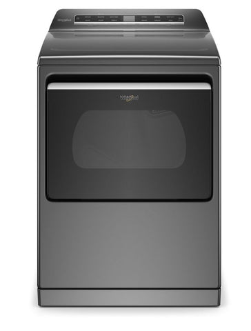 Whirlpool® 7.4 Cu. Ft. Top Load Electric Dryer with Advanced Moisture Sensing in Chrome Shadow