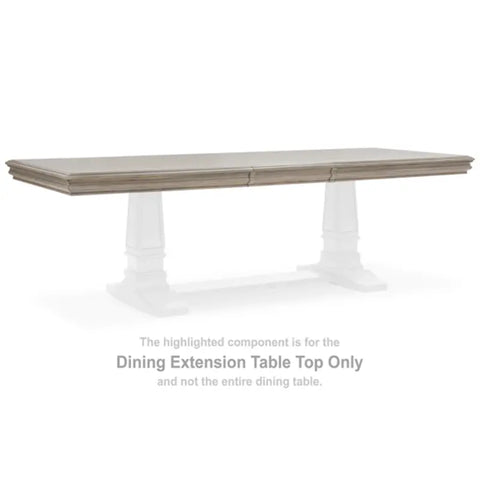 Ashley Furniture Lexorne Dining Extension Table Top in Gray