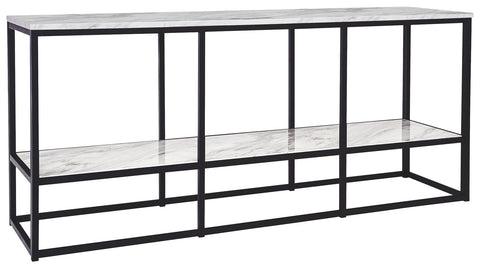 Donnesta - Gray/Black - Extra Large TV Stand