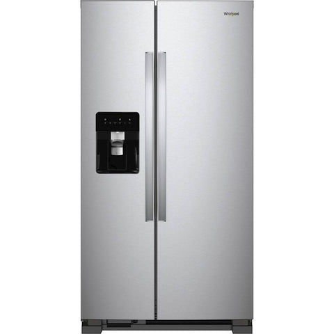 Whirlpool 24 Cu. Ft. Side-by-Side Refrigerator - 36" in Monochromatic Stainless Steel