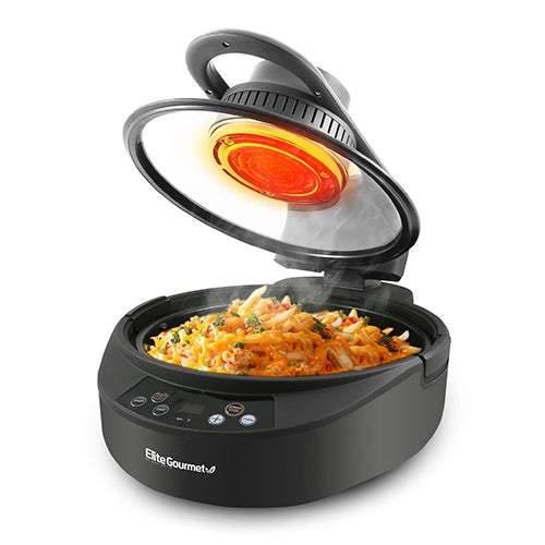 Elite Gourmet 5qt Digital Rapid Air Fryer & Multi-Cooker