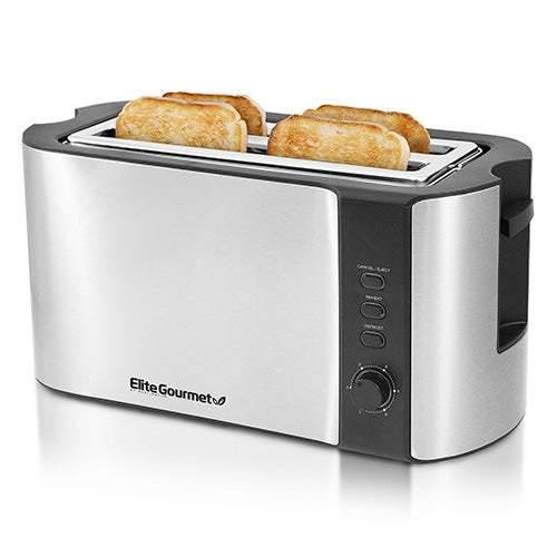 Elite Platinum 4 Slice Long Stainless Steel Toaster