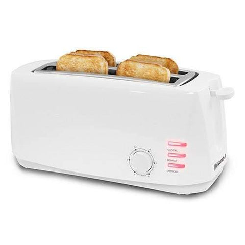 Elite Cuisine 4 Slice Cool Long Toaster White - Smart Neighbor