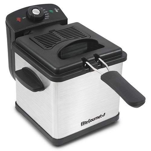 Elite 1.6qt Immersion Stainless Steel Deep Fryer