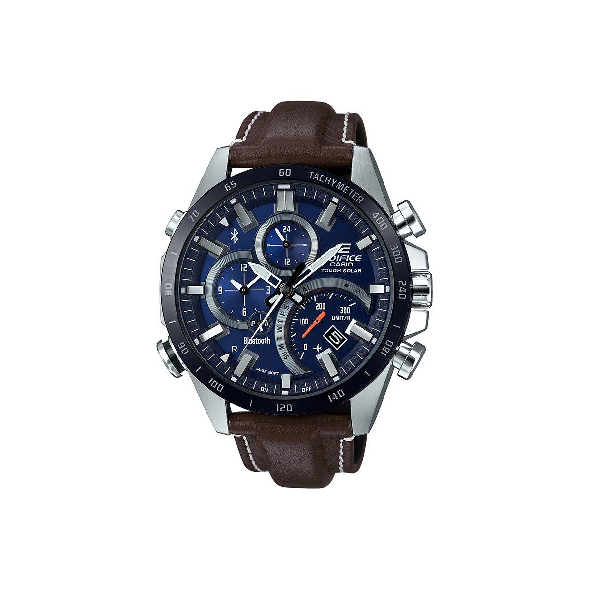 følsomhed utilgivelig piedestal Casio Edifice Smartphone Link Watch w/ Leather Strap and Blue Dial | Smart  Neighbor