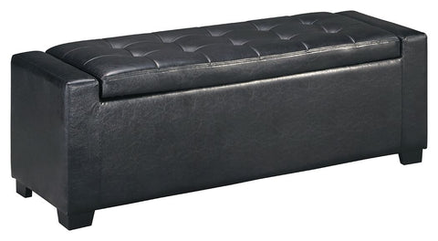 Benches - Black - Upholstered Storage Bench