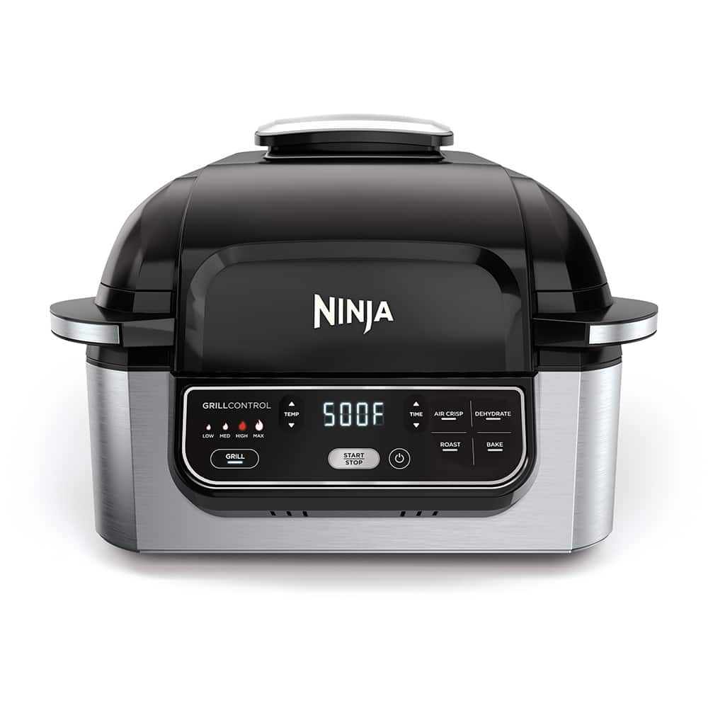 Ninja® Foodi™ 5-in-1 Indoor Grill with 4 Qt. Air Fryer - Black