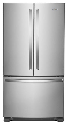 Whirlpool 36-inch Wide French Door Refrigerator with Water Dispenser - 25 cu. ft. - Fingerprint Resistant Stainless