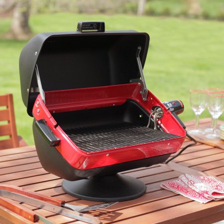 Meco 1500-Watt Electric Grill with Folding Side Tables 