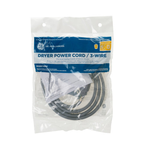 GE® 6' 30 Amp 3 Wire Dryer Cord