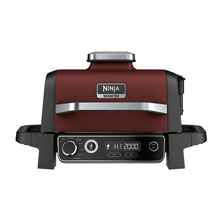 Ninja Woodfire Outdoor Grill & Smoker in Red