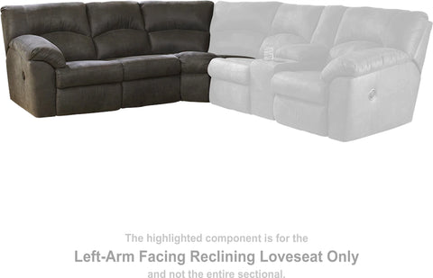 Ashley Furniture Tambo Left-Arm Facing Reclining Loveseat