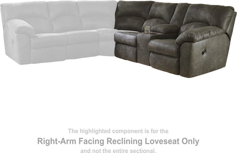 Ashley Furniture Tambo Right-Arm Facing Reclining Loveseat
