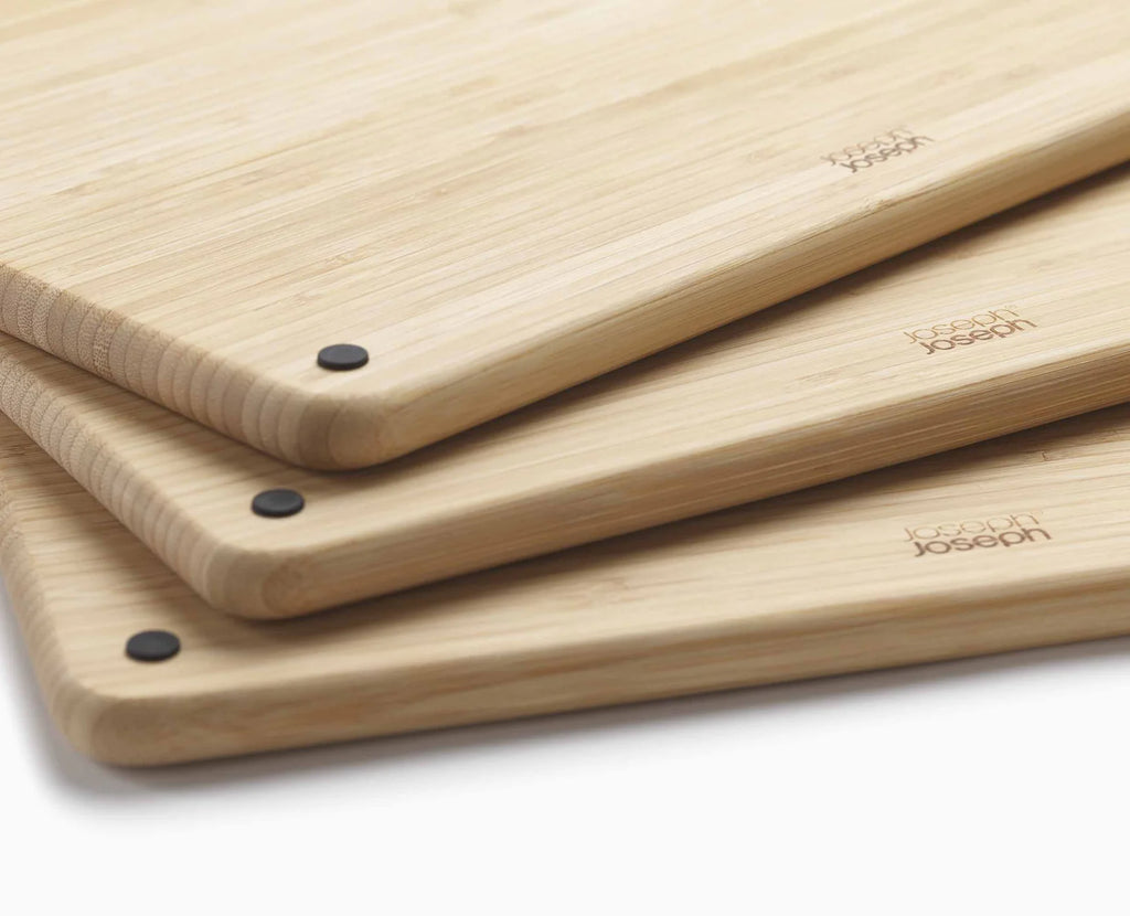 Joseph Joseph Folio™ Steel Bamboo 3-Piece Cutting Board Set