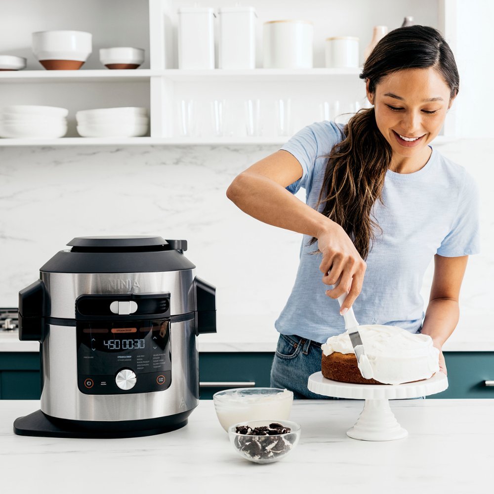 Ninja® Foodi® XL Pressure Cooker Steam Fryer with SmartLid™ in Stainless Steel/Black