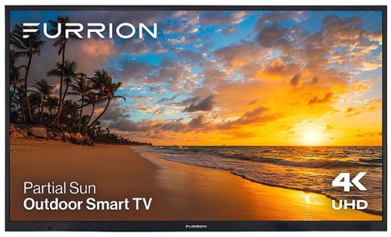 Furrion Aurora® 65" Partial Sun Smart 4K UHD LED Outdoor TV in Black