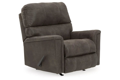 Ashley Furniture Navi Manual Recliner in Smoke Gray