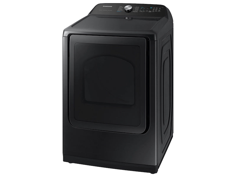 Samsung 7.4 cu. ft. Smart Electric Dryer with Steam Sanitize+ in Brushed Black