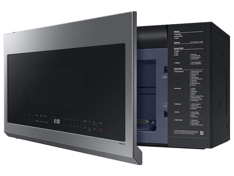 Samsung 2.1 Cu. Ft. Over the Range Microwave with Wi Fi in Fingerprint Resistant Stainless Steel Smart Neighbor