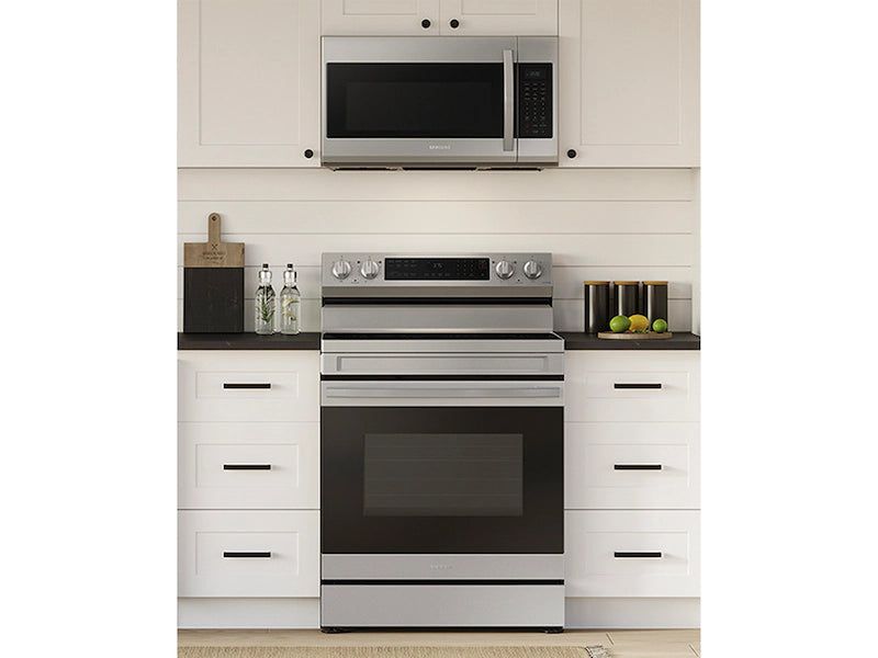 Samsung 6.3 Cu. Ft. Smart Freestanding Electric Range with No-Preheat Air Fry and Convection in Stainless Steel