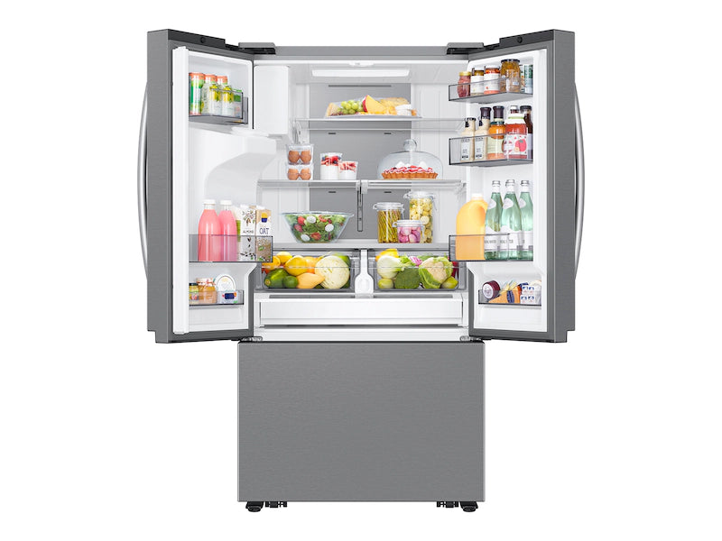 Samsung 30 Cu. Ft. Mega Capacity 3-Door French Door Refrigerator with Family Hub™ in Stainless Steel