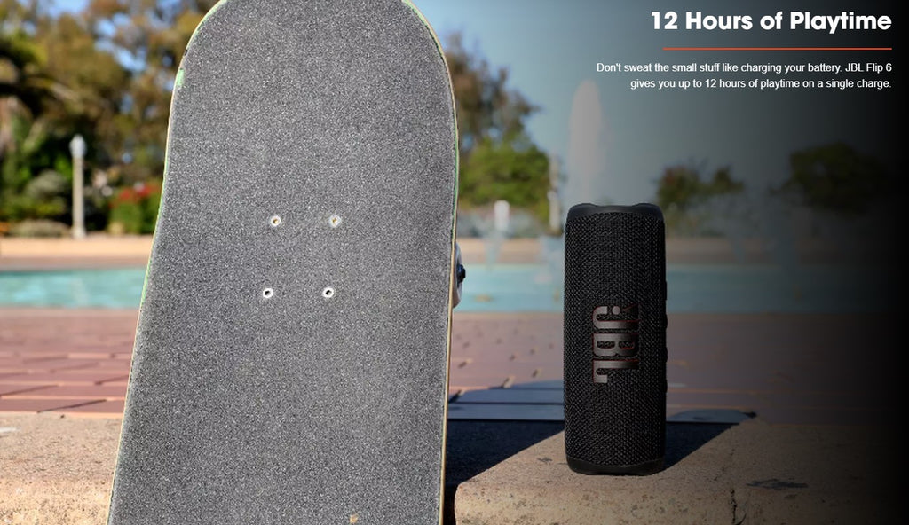 JBL Flip 6 Portable Waterproof Speaker in Gray | Smart Neighbor