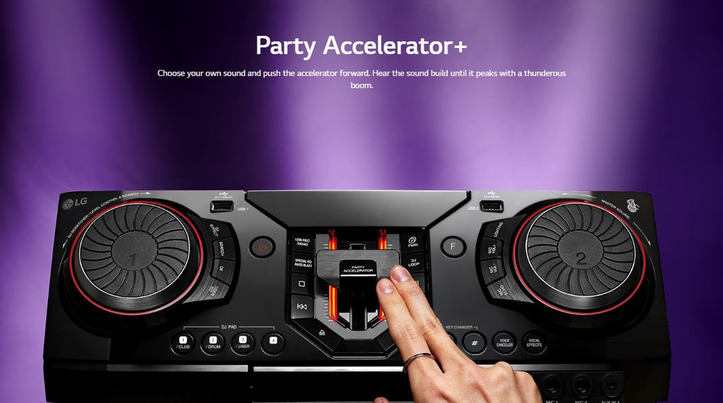 LG XBOOM Entertainment System w Karaoke DJ Effects Smart Neighbor