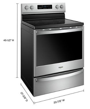 Whirlpool 6.4 cu. ft. Freestanding Electric Range with Frozen Bake™ Technology - Stainless Steel
