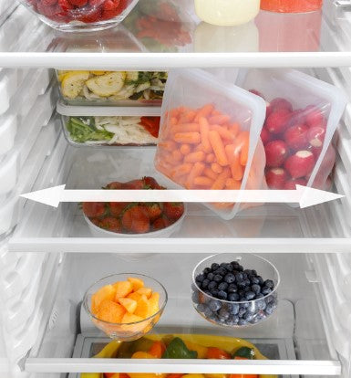 GQ2510◇NEIGHBORHOOD ONE THIRD : 25ss GE® 25.3 Cu. Ft. Side-By-Side Refrigerator in Fingerprint