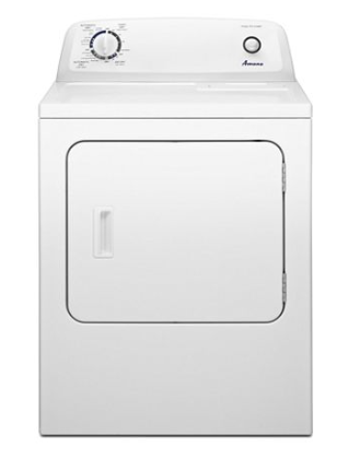 Amana® 6.5 Cu. Ft. Electric Dryer with Wrinkle Prevent Option in White