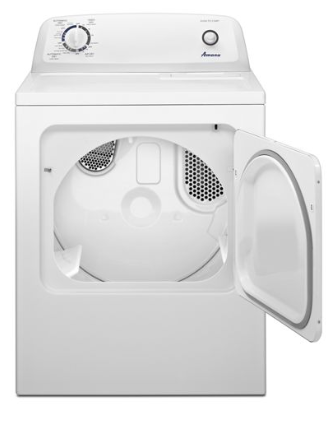 Amana® 6.5 Cu. Ft. Electric Dryer with Wrinkle Prevent Option in White