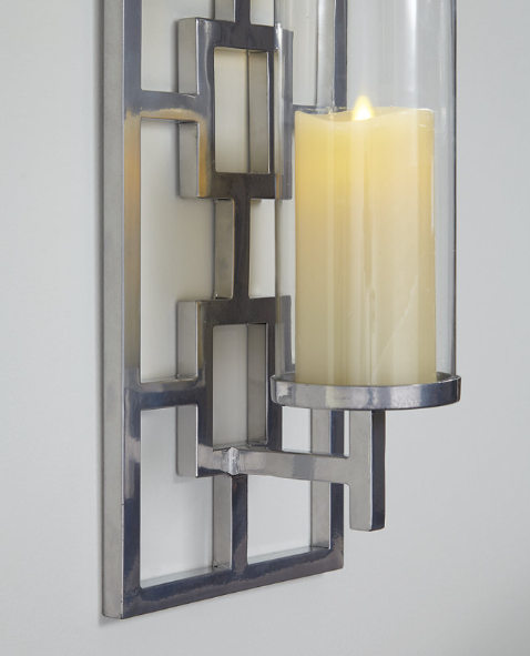 Ashley Furniture Brede Wall Sconce - Silver Finish