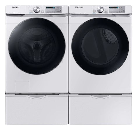 Samsung 4.5 Cu. Ft. Large Capacity Smart Front Load Washer with Super Speed Wash in White