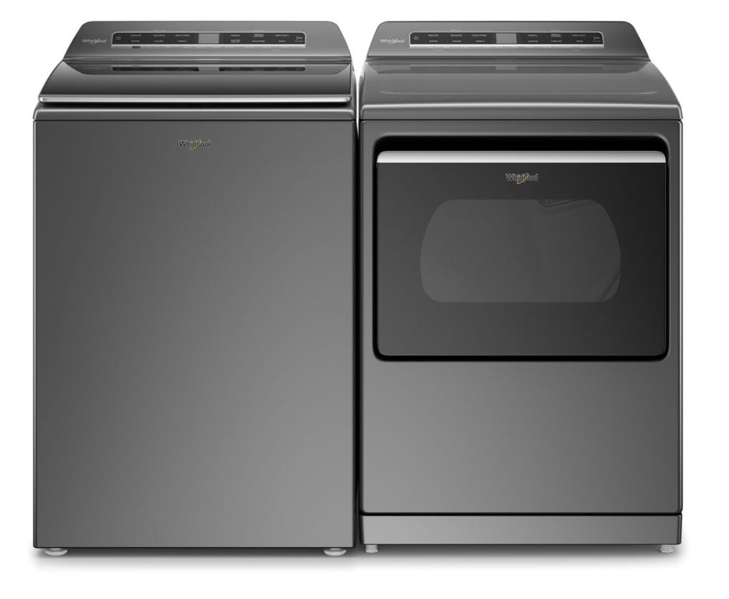 Whirlpool® 5.2 - 5.3 Cu. Ft. Top Load Washer with 2 in 1 Removable Agitator in Chrome Shadow