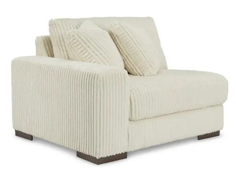 Ashley Furniture Lindyn Left-Arm Facing Corner Chair in Ivory