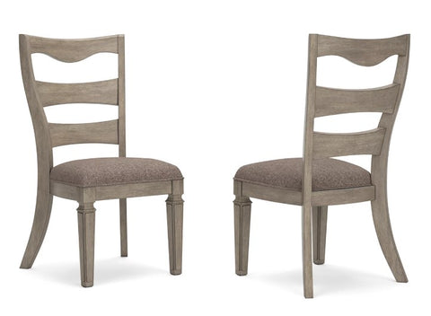 Ashley Furniture Lexorne Dining Side Chair (Set of 2) in Gray
