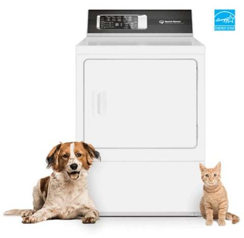 Speed Queen 7.0 Cu. Ft. Sanitizing Electric Dryer with Pet Plus™ in White
