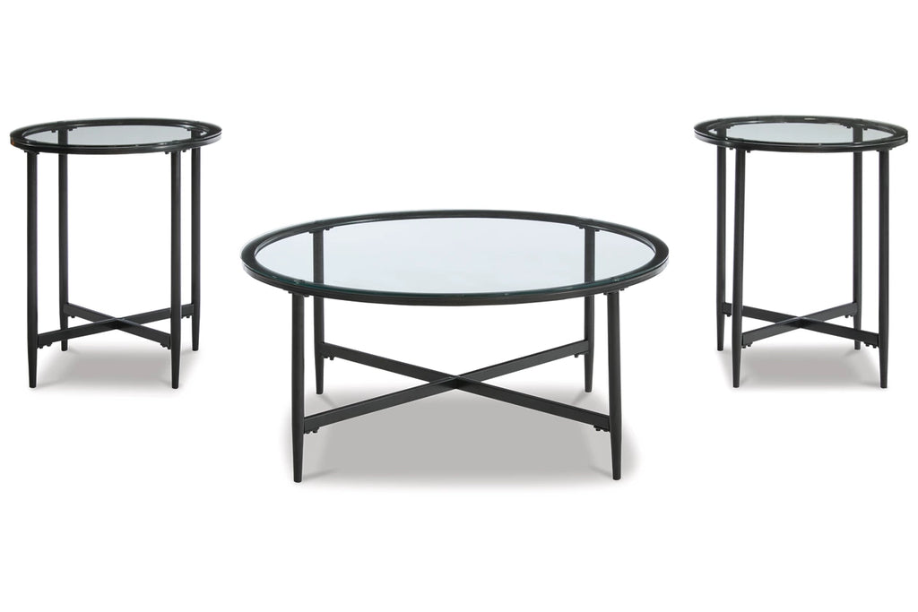 Ashley Furniture Stetzer Table (Set of 3) in Black
