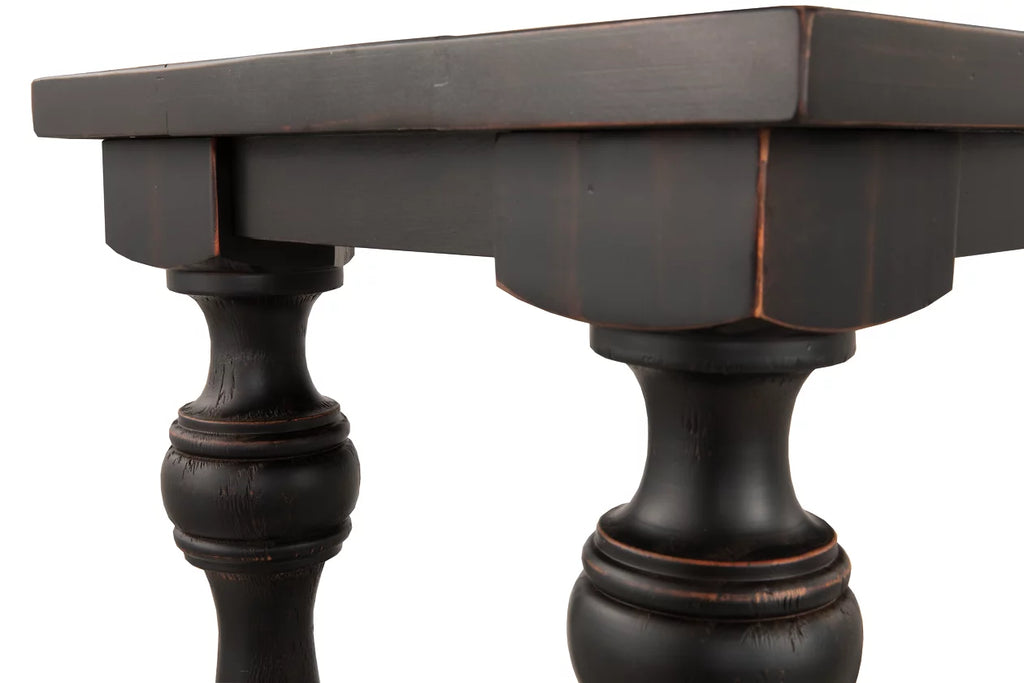 Ashley Furniture Mallacar Sofa/Console Table in Black