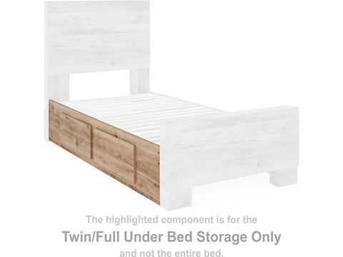 Ashley Furniture Hyanna Twin/Full Under Bed Storage in Tan Brown