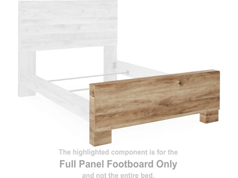 Ashley Furniture Hyanna Full Panel Footboard in Tan Brown