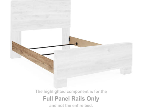 Ashley Furniture Hyanna Full Panel Rails in Tan Brown