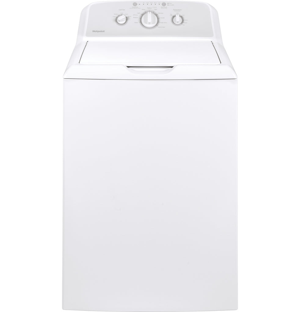 Hotpoint® 3.8 Cu. Ft. Capacity Washer with Stainless Steel Basket in White