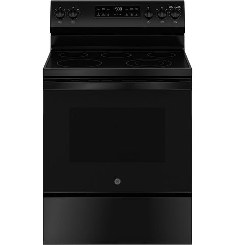 GE® 30" Free-Standing Electric Range in Black