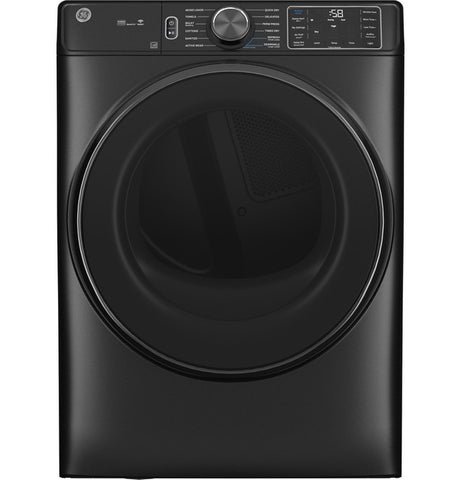GE® 7.8 Cu. Ft. Capacity Smart Front Load Electric Dryer with Steam and Sanitize Cycle in Carbon Graphite
