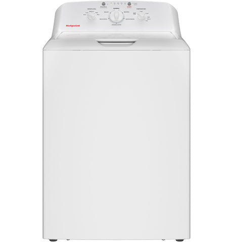 Hotpoint® 4.0 Cu. Ft. Capacity Washer with Stainless Steel Basket Cold Plus and Water Level Control in White