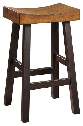 Glosco - Medium Brown/Dark Brown - Tall Stool (2/CN)