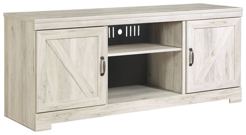 Bellaby - Whitewash - LG TV Stand w/Fireplace Option
